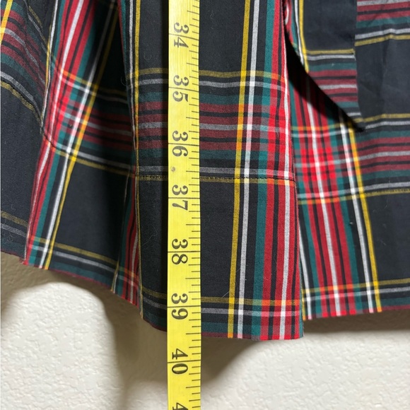 J. Crew Plaid Midi Dress - Black, Red, Yellow - Picture 10 of 14